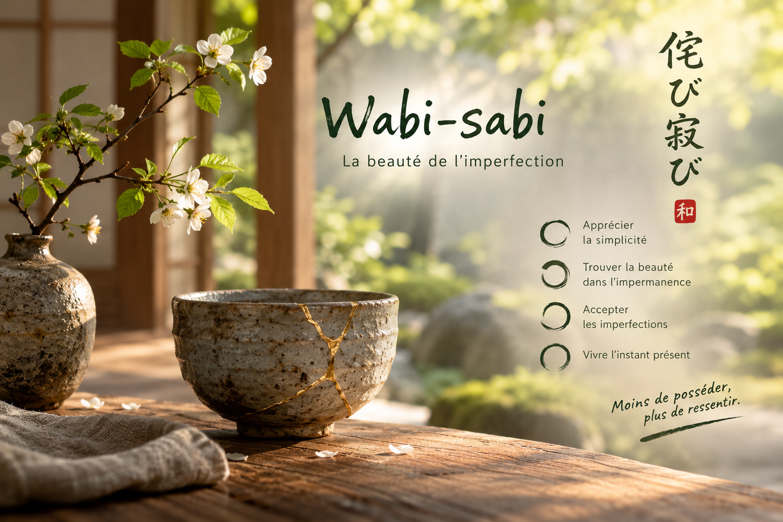 Le Wabi-Sabi : L&rsquo;art de l&rsquo;imperfection et de la simplicité